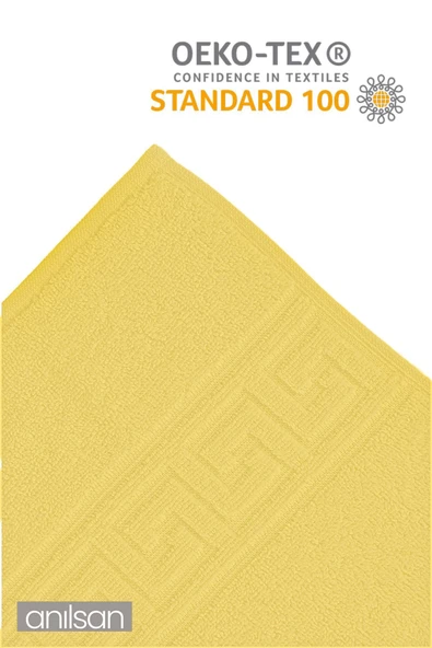 4'lü Mavi Greek Havlu Set %100Pamuk - 2 Adet El Havlusu 50x90 ve 2 Adet Banyo Havlusu 70x140 - 12