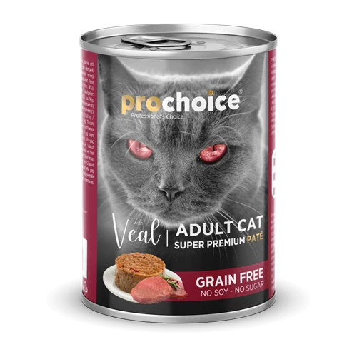 Prochoice Yetişkin Kediler İçin, Tahılsız, Dana Etli Ezme Konserve 12x400 gr ürün görseli 1