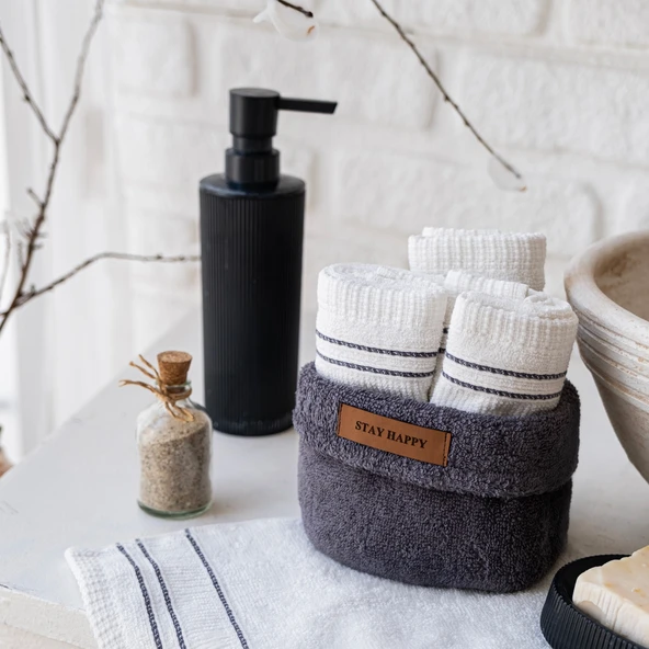 Schafer Home Daily 4 lü Havlu Seti 30x50 Cm-Antrasit - 2