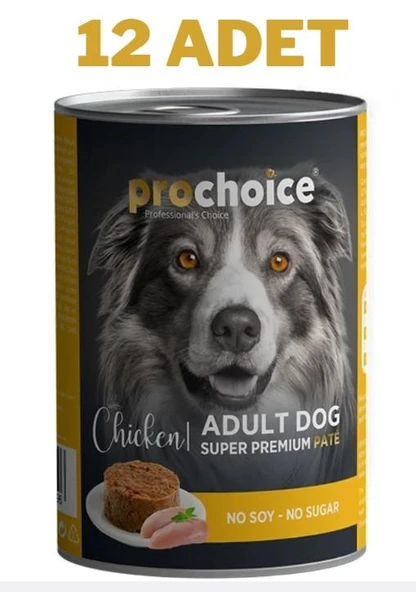 ProChoice Adult Dog Chicken Pate Köpek Konservesi 12x400 gr ürün görseli