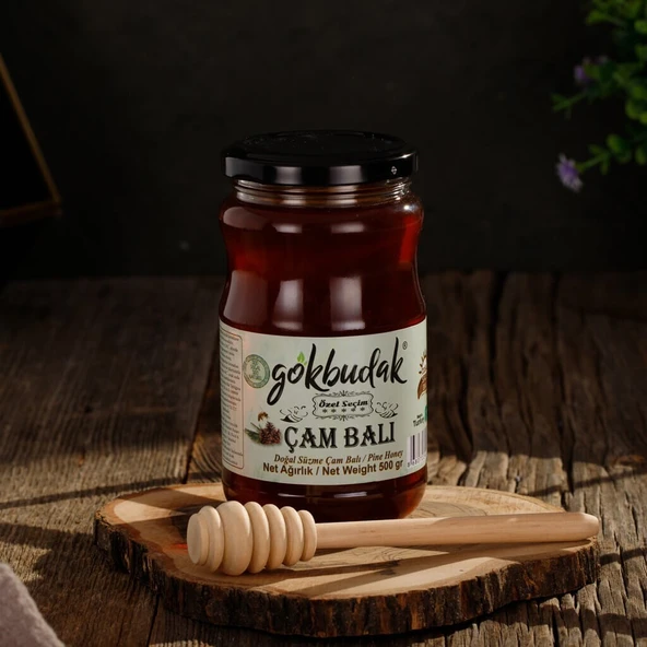 Gökbudak Ege Süzme Çam Balı 460 Gr ürün görseli