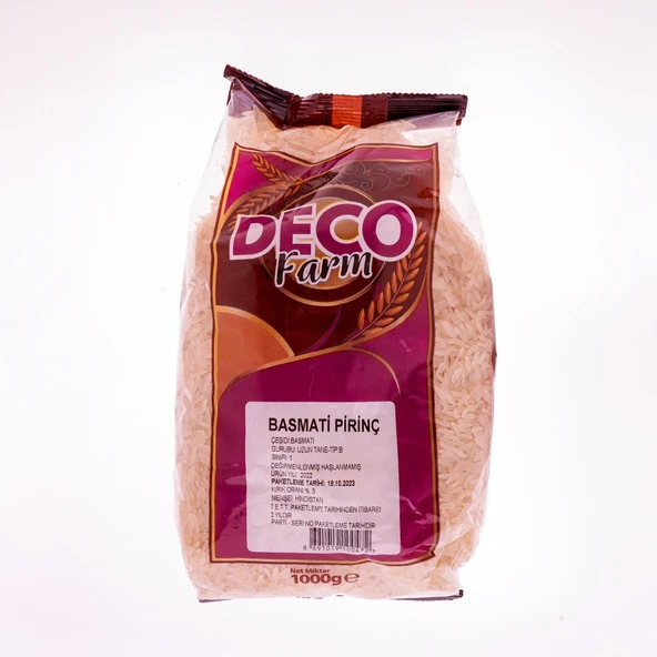 Deco Farm Basmati̇ Pi̇ri̇nç 1000 Gr ürün görseli