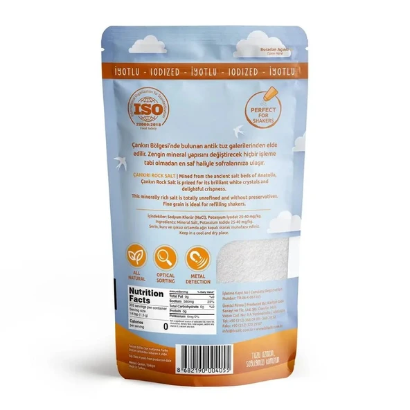 Bi̇salt İyotlu Çankiri Kaya Tuzu 500 Gr - Resim 2