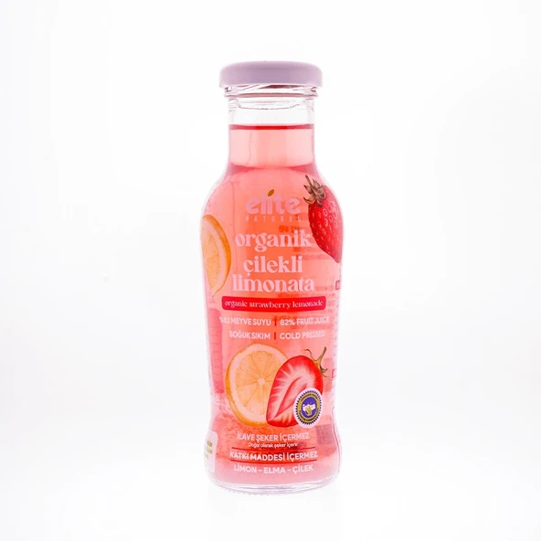 Elite Organi̇k Çi̇lekli̇ Li̇monata 250 Ml ürün görseli