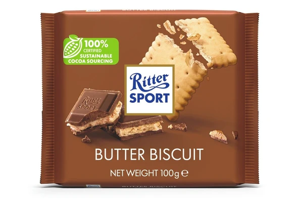 Ritter Sport Bi̇sküvi̇li̇ Çi̇kolata 100 Gr ürün görseli 1