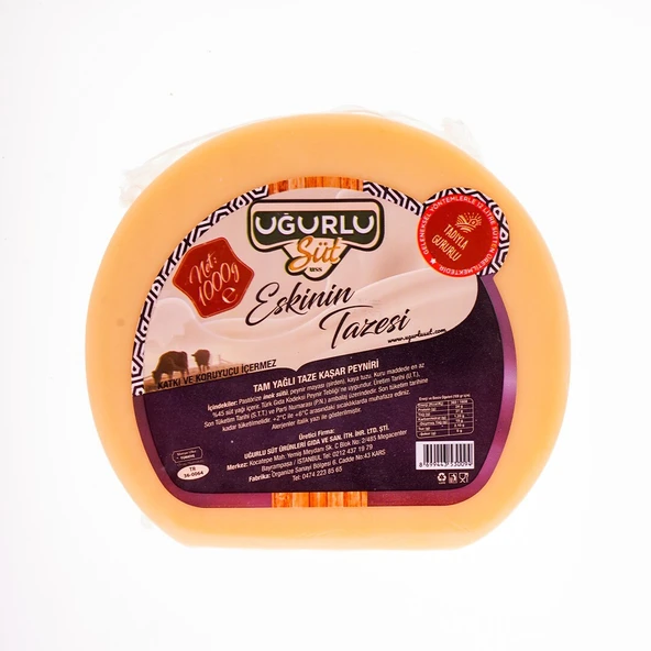 Uğurlu Süt Eski̇ni̇n Tazesi̇ Tam Yağlı Kaşar Peyniri̇ 1000 Gr