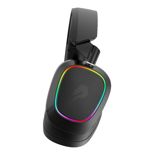 GameBooster WBH23B Nemesis PRO RGB Wireless 2.4G+BT Siyah Kablosuz Gaming Kulaklık - Resim 2