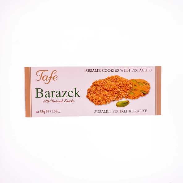 Tafe Barazak Susamli Antep Fıstıklı Kurabi̇ye 55 Gr ürün görseli
