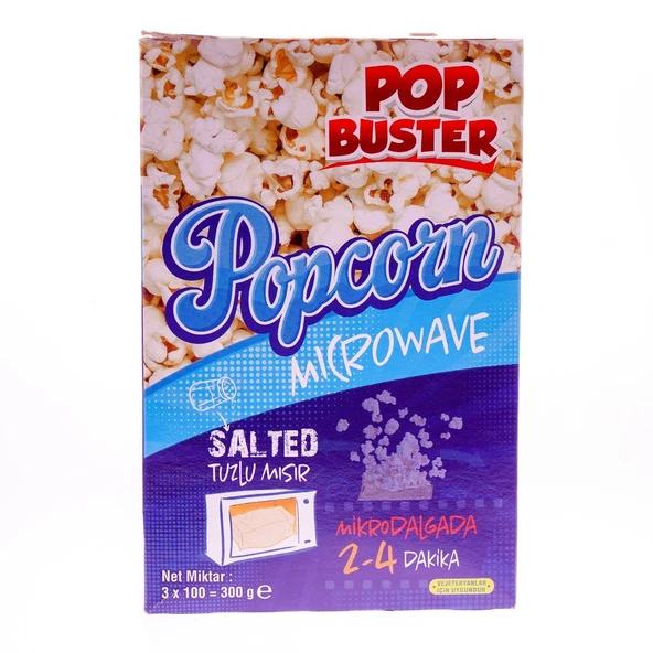 Pop Buster Tuzlu Mi̇krodalga Misir 300 Gr ürün görseli
