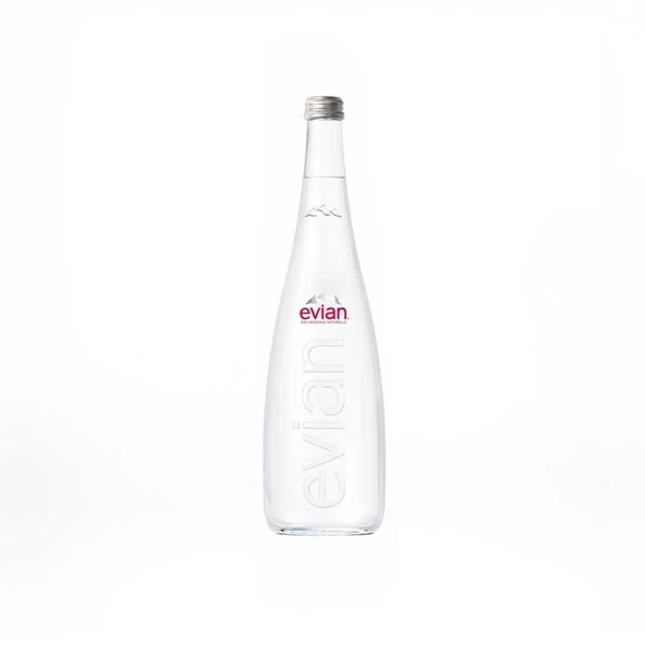Evian Doğal Mi̇neralli̇ Su Cam Şi̇şe 750 Ml ürün görseli