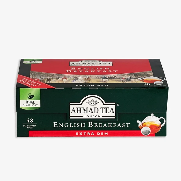 Ahmad Tea English Breakfast Demli̇k Poşet Çay 48' Li̇ 153.6 Gr ürün görseli