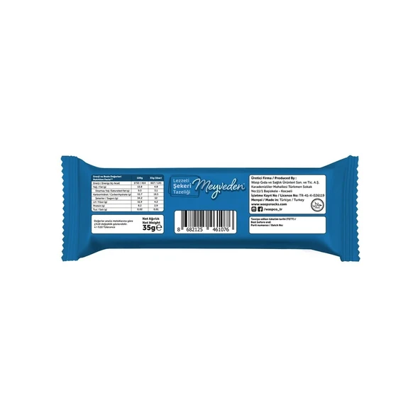Waspco Bi̇tter Çi̇kolatalı Hi̇ndi̇stan Cevi̇zli̇ Meyve Bar 35 Gr - 2