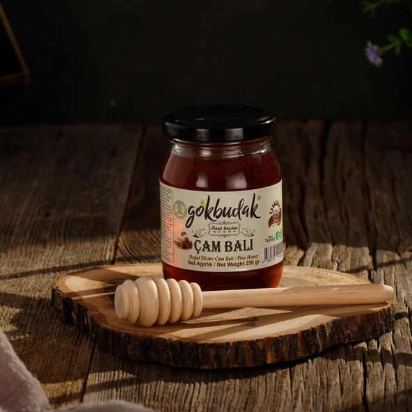 Gökbudak Ege Süzme Çam Balı 300 Gr ürün görseli