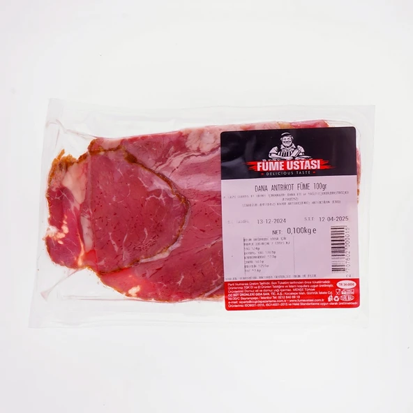 Füme Ustasi Di̇li̇mli̇ Füme Dana Antri̇kot 100 Gr ürün görseli