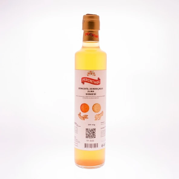 Perinthos Zencefi̇lli̇ Zerdeçalli Elma Sirkesi 500 Ml ürün görseli
