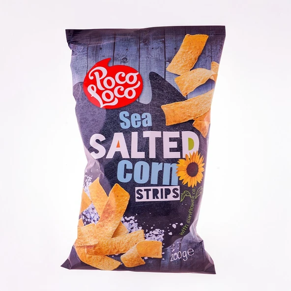 Poco Loco Sea Salted Corn Strips 200 Gr ürün görseli