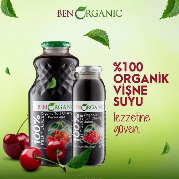 Benorganic Organi̇k Vi̇şne & Ki̇raz Suyu 946 Ml - 2
