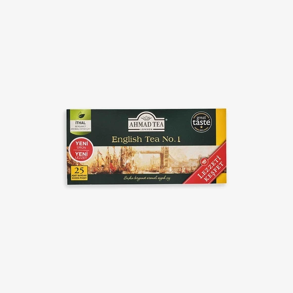 Ahmad Tea English No: 1 Bardak Poşet Çay 25' Li̇ 50 Gr ürün görseli