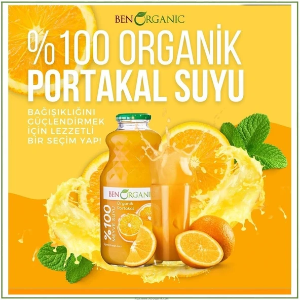 Benorganic Organi̇k Portakal Suyu 946 Ml - Resim 3