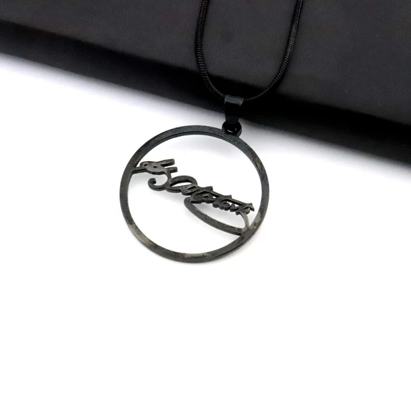 Pigado Paslanmaz Çelik Zincirli Atatürk İmzası Kolye - 2