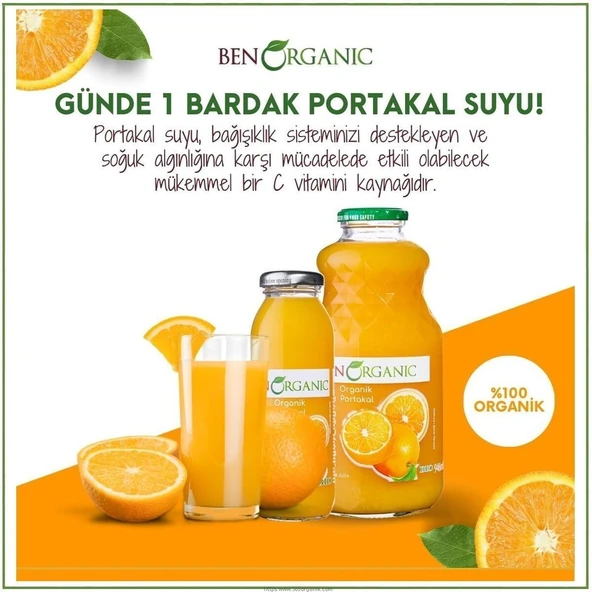 Benorganic Organi̇k Portakal Suyu 946 Ml - Resim 2