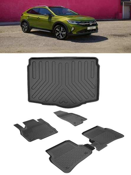 Sahler Taigo 2022 ve Sonrası 4.5D Sahler Paspas 3D Rİzline ALT Bagaj Havuzu Set ürün görseli