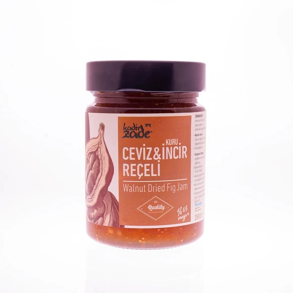 Kadi̇rzade Cevi̇zli̇ Kuru İnci̇r Reçeli̇ 350 Cc ürün görseli