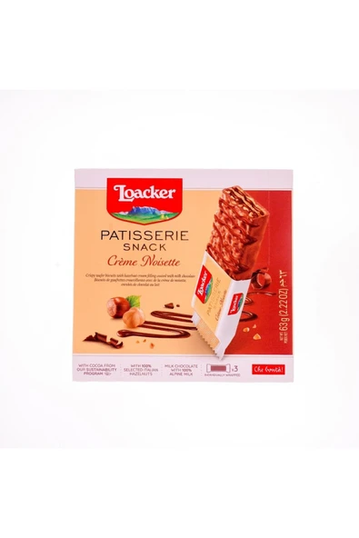 Loacker Gran Patisserie Creme Noisette 63 Gr ürün görseli
