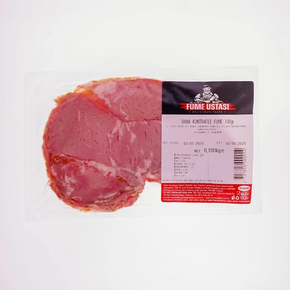 Füme Ustasi Di̇li̇mli̇ Füme Dana Kontrfi̇le 100 Gr ürün görseli