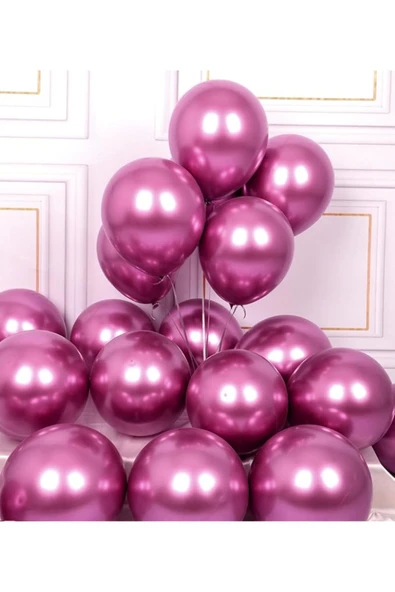 MSDA 12INC Büyük Boy Aynalı Krom Balon Yüksek Kalite 10 Adet - 2
