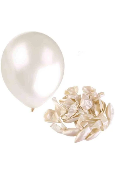 MSDA Beyaz Metalik Balon 10'lu - 3