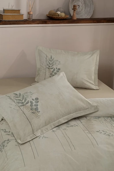 Özdilek Çift Kişilik Ranforce Nevresim Takımı Conium Krem - Resim 2