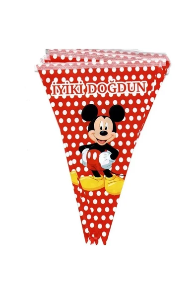 MSDA Mickey Mouse Miki 16 Kişilik Doğum Günü Parti Malzemeleri Konsepti Seti - 5