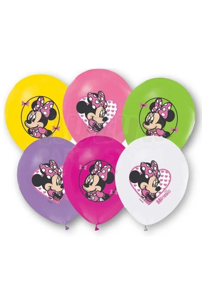 MSDA Minnie Mini Mouse Lüks Doğum Günü Parti Malzemeleri Seti 8 Kişilik Parti Konsepti - 4