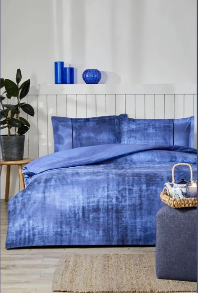 Özdilek Çift Kişilik Ranforce Nevresim Takımı Horizon Mavi