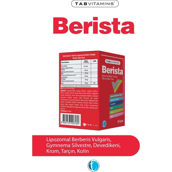 TABVITAMINS BERISTA LIPOZOMAL 60 TB - Resim 2