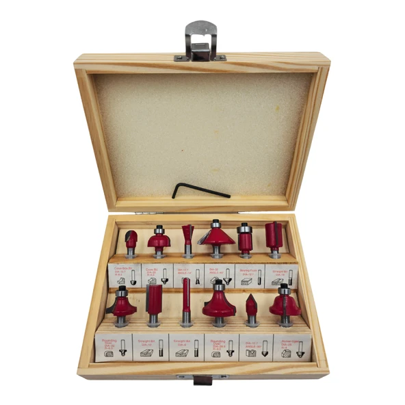 Fixonic FOFT012 6mm Freze Ucu Seti Ahşap Kutulu ürün görseli 1