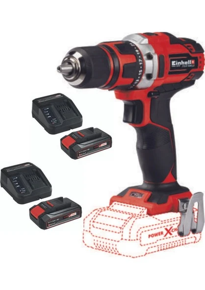 Einhell TE-CD 18/40 Li 2x2.5 Ah Starter Kit Akülü Vidalama Makinesi - Resim 2