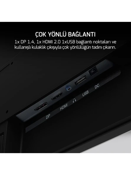 James Donkey Epic E10 0,5 Ms 200Hz 1920x1080 VA Panel Siyah 23.8''Gaming Monitör - 4