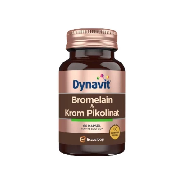 Dynavit Bromelain Krom Pikolinat 60 Kapsül - 1
