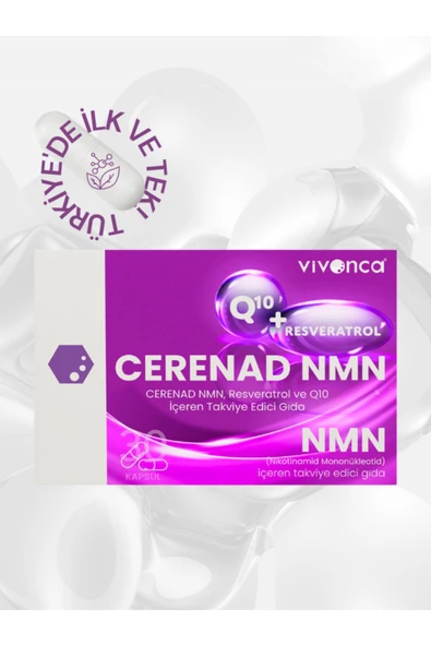 Cerenad NMN Resveratrol ve Q10 İçeren Takviye Edici Gıda 30 Tablet - Resim 2