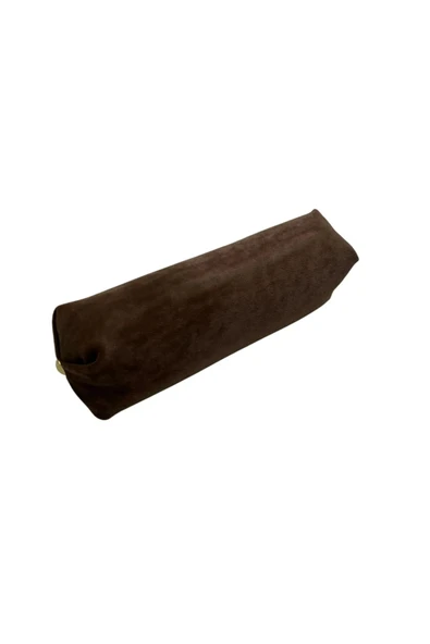 Süet Kumaş Kahve Renk 20 Cm Rulo Takı Yastığı - 2