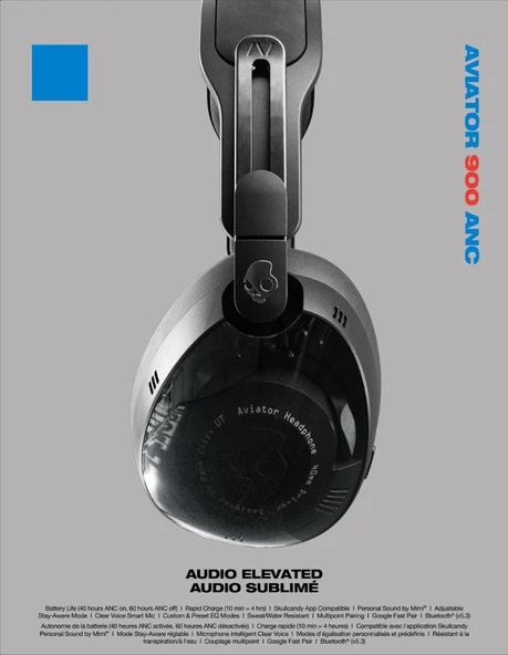 Skullcandy Aviator 900 Anc Kablosuz Kulaklık Siyah S6AVW-T740 - 7