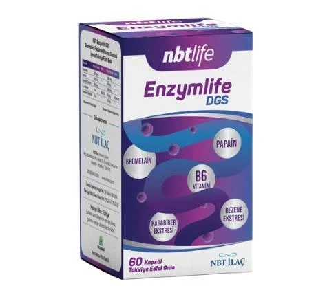 Nbt Life Enzymlife Dgs 60 Kapsül ürün görseli