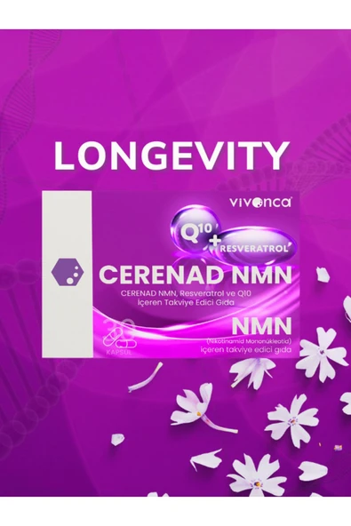 Cerenad NMN Resveratrol ve Q10 İçeren Takviye Edici Gıda 30 Tablet - Resim 5