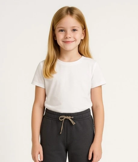 Bisiklet Yaka Basic Çocuk Tişört - Alc - Resim 3