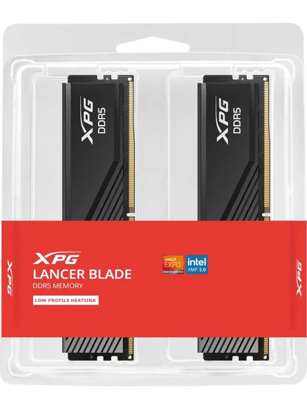 XPG Lancer Blade Siyah DDR5-5600Mhz CL46 16GB (1x16GB) Single (46-45-45) 1.1V - Resim 2