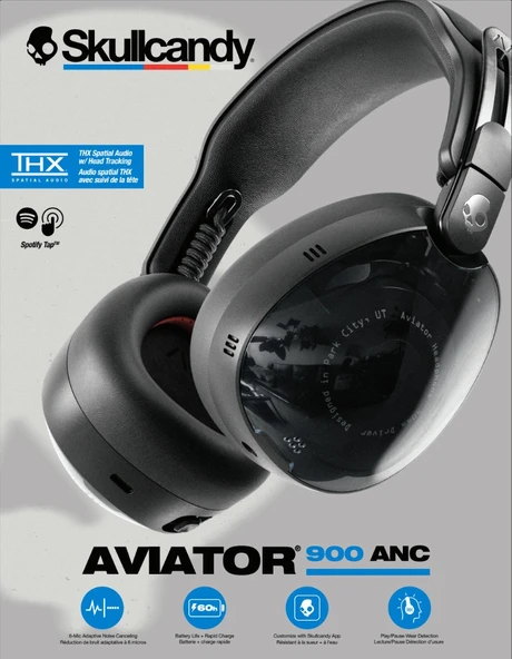 Skullcandy Aviator 900 Anc Kablosuz Kulaklık Siyah S6AVW-T740 - 6
