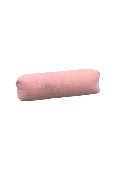 Süet Kumaş Pembe Renk 20 Cm Rulo Takı Yastığı - 3