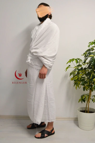 Pamuk Hac İhramı – Dikişsiz, Antibakteriyel ve Terletmeyen Yapı - Resim 3